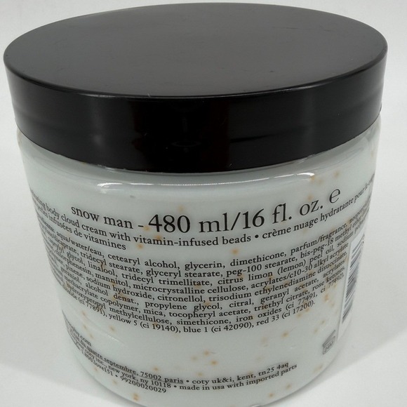Philosophy Snow Man Hydrating Body Cloud Cream 16oz Vitamin Infused Beads - Picture 2 of 3